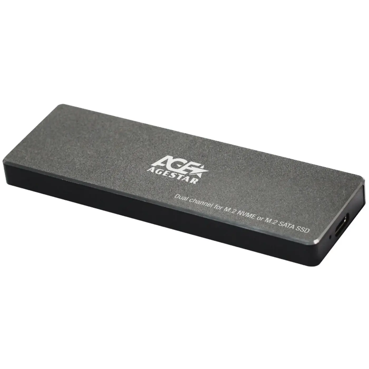 Купити Зовнішня кишеня Agestar 31UBVS6C SSD NVMe/SATA USB-C Black - фото 1