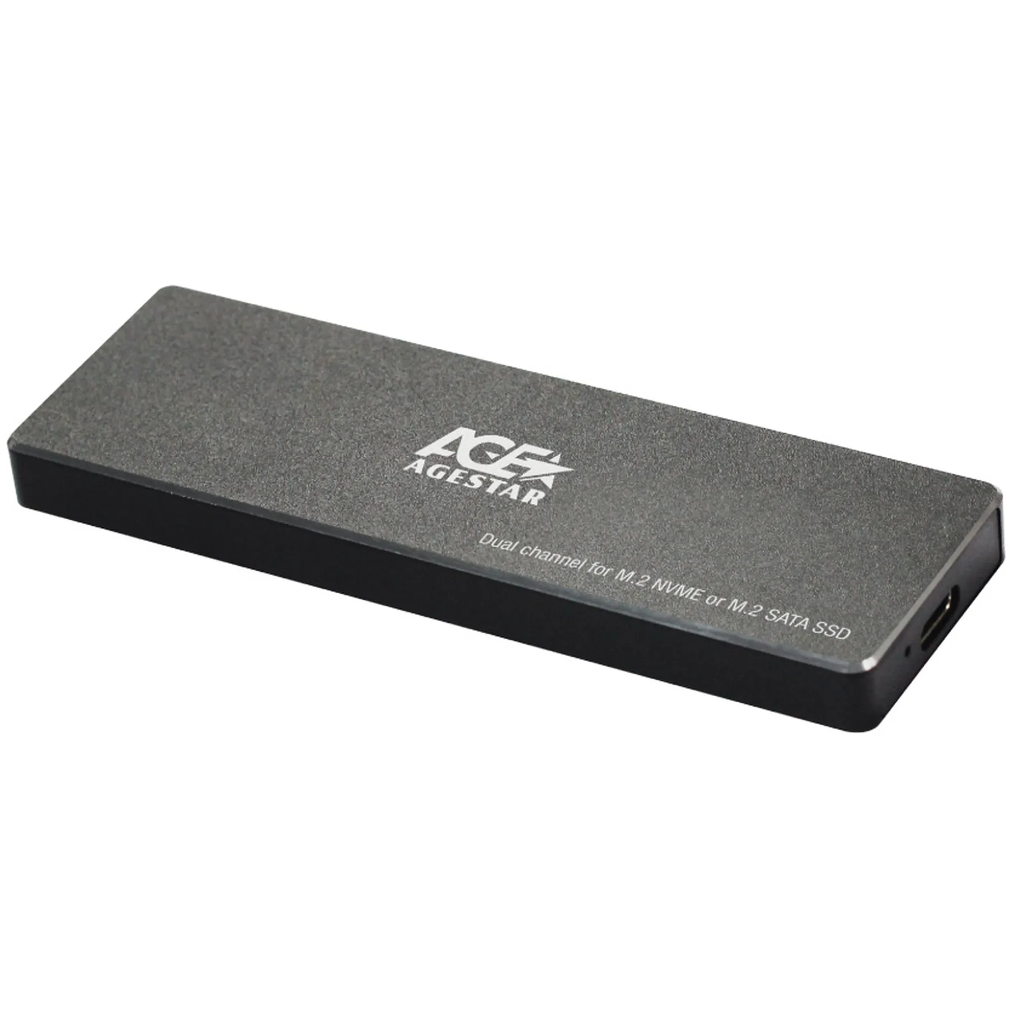 Купити Зовнішня кишеня Agestar 31UBVS6C SSD NVMe/SATA USB-C Black - фото 1