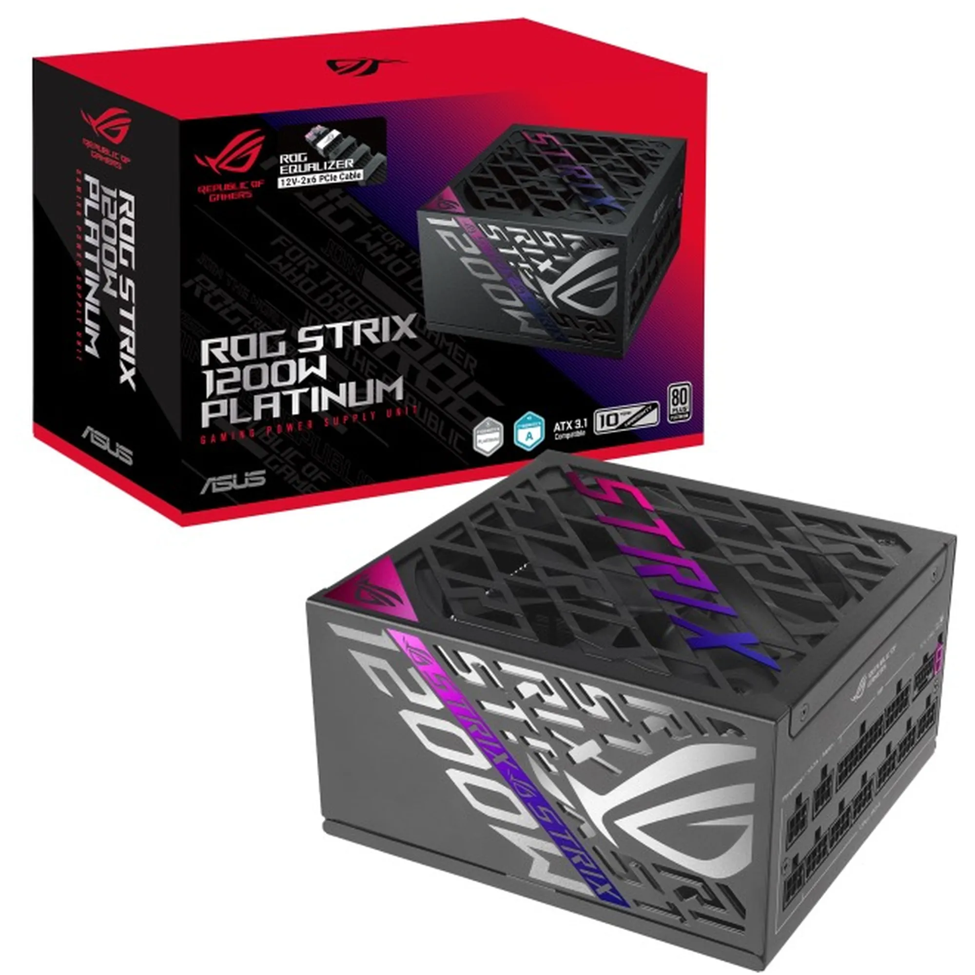 Купити Блок живлення ASUS ROG Strix 1200W Platinum ROG Equalizer (90YE00W6-B0NA00) - фото 13