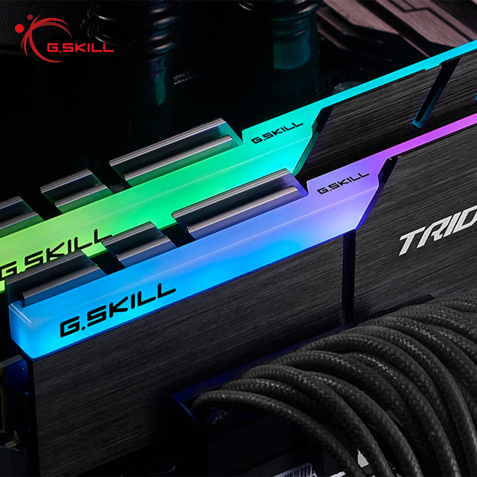 Купить Модуль памяти G.Skill Trident Z RGB (For AMD) DDR4-3200 CL16-18-18-38 1.35V 32GB (2x16GB) - фото 5