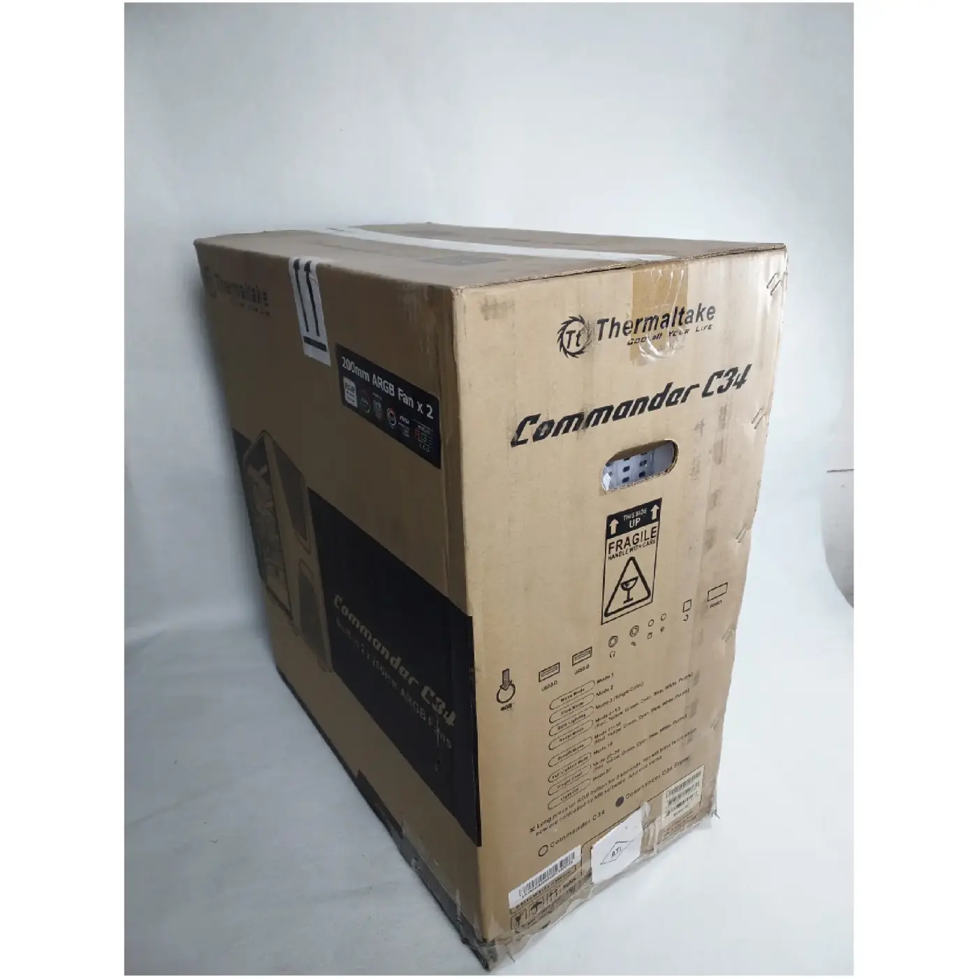 Купити Уцінка Корпус Thermaltake Commander C34 TG Snow ARGB Edition (CA1N500M6WN00UG000126) - фото 12