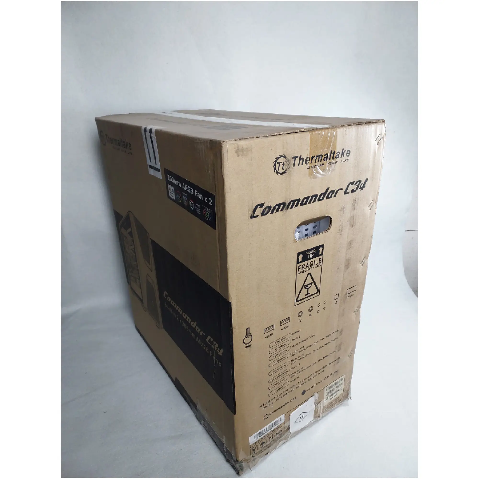 Купити Уцінка Корпус Thermaltake Commander C34 TG Snow ARGB Edition (CA1N500M6WN00UG000126) - фото 12
