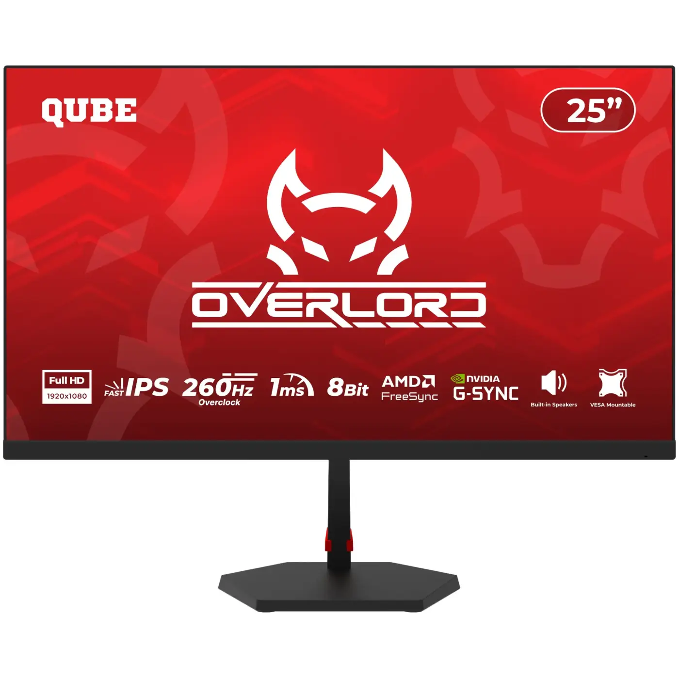 Купити Монітор 25" Qube Overlord G25F240S - фото 1