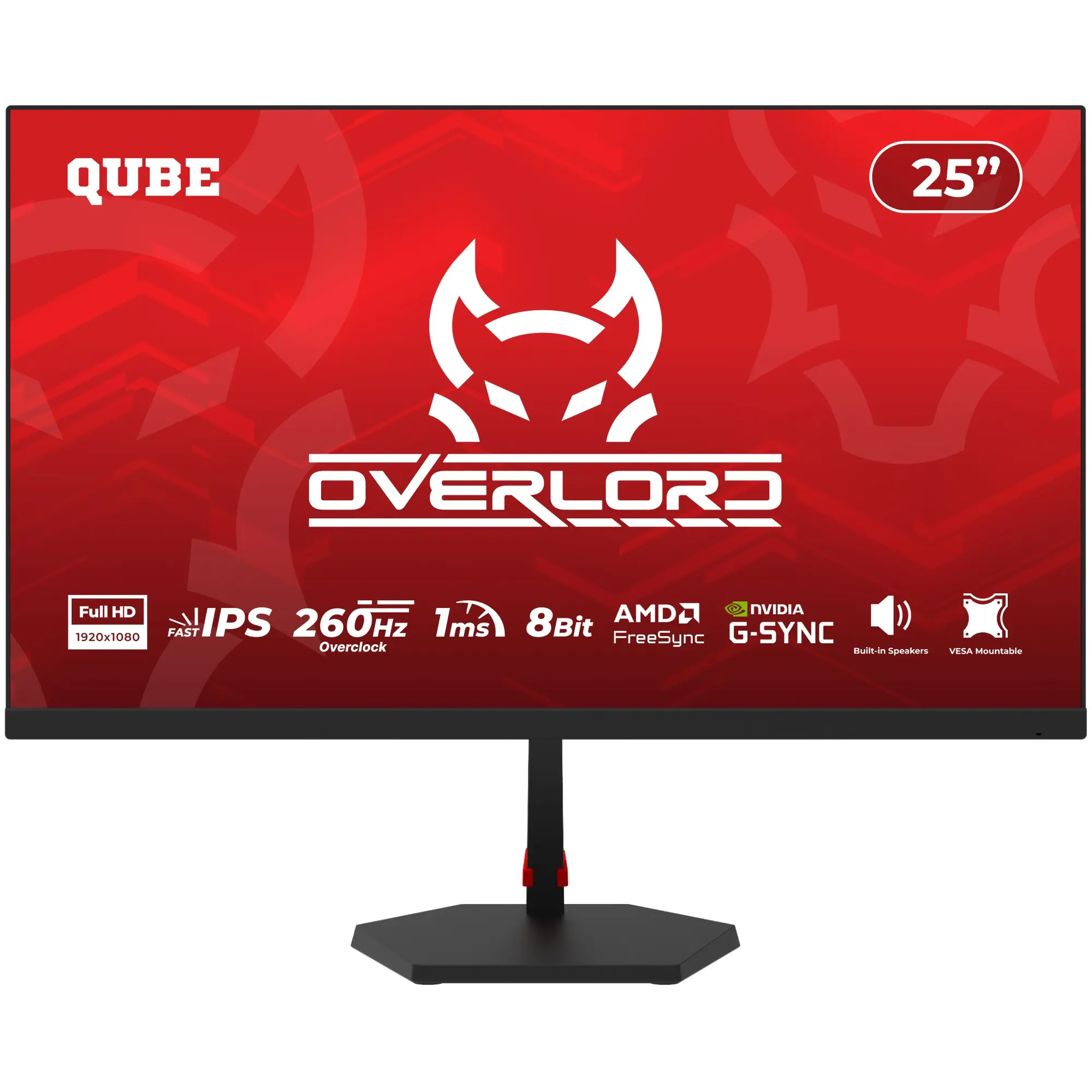 Купити Монітор 25" Qube Overlord G25F240S - фото 1