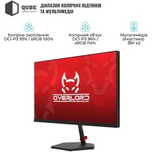 Купити Монітор 25" Qube Overlord G25F240S - фото 5
