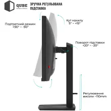 Купить Монитор 25" Qube Overlord G25F300HS - фото 4