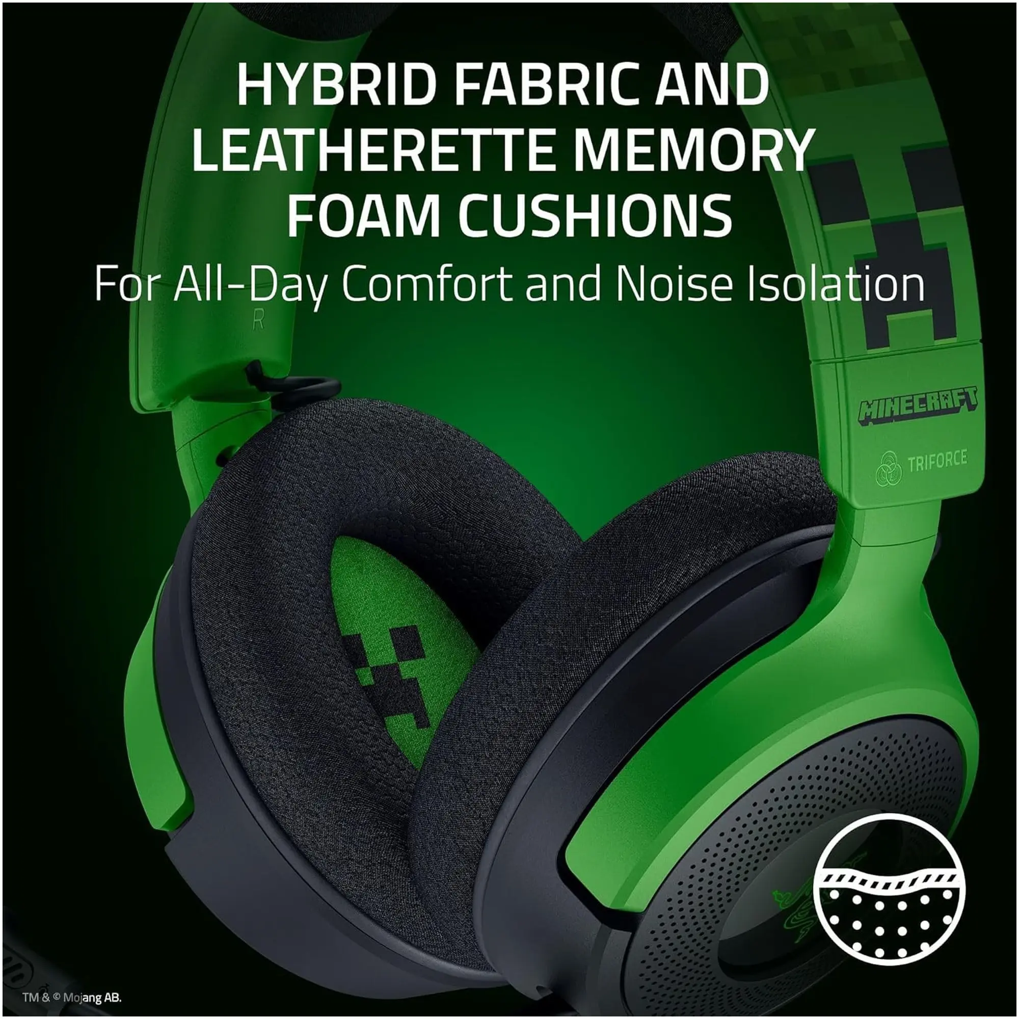 Купить Наушники Razer Kraken V4 X Minecraft Edition (RZ04-05180200-R3M1) - фото 8