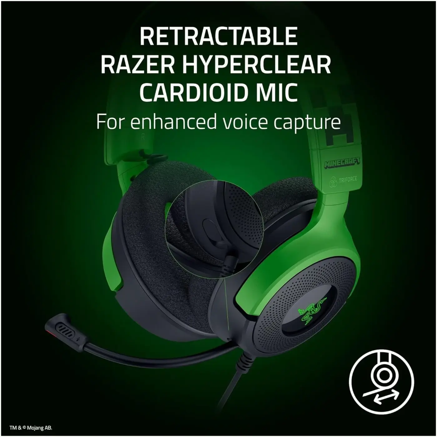 Купить Наушники Razer Kraken V4 X Minecraft Edition (RZ04-05180200-R3M1) - фото 10