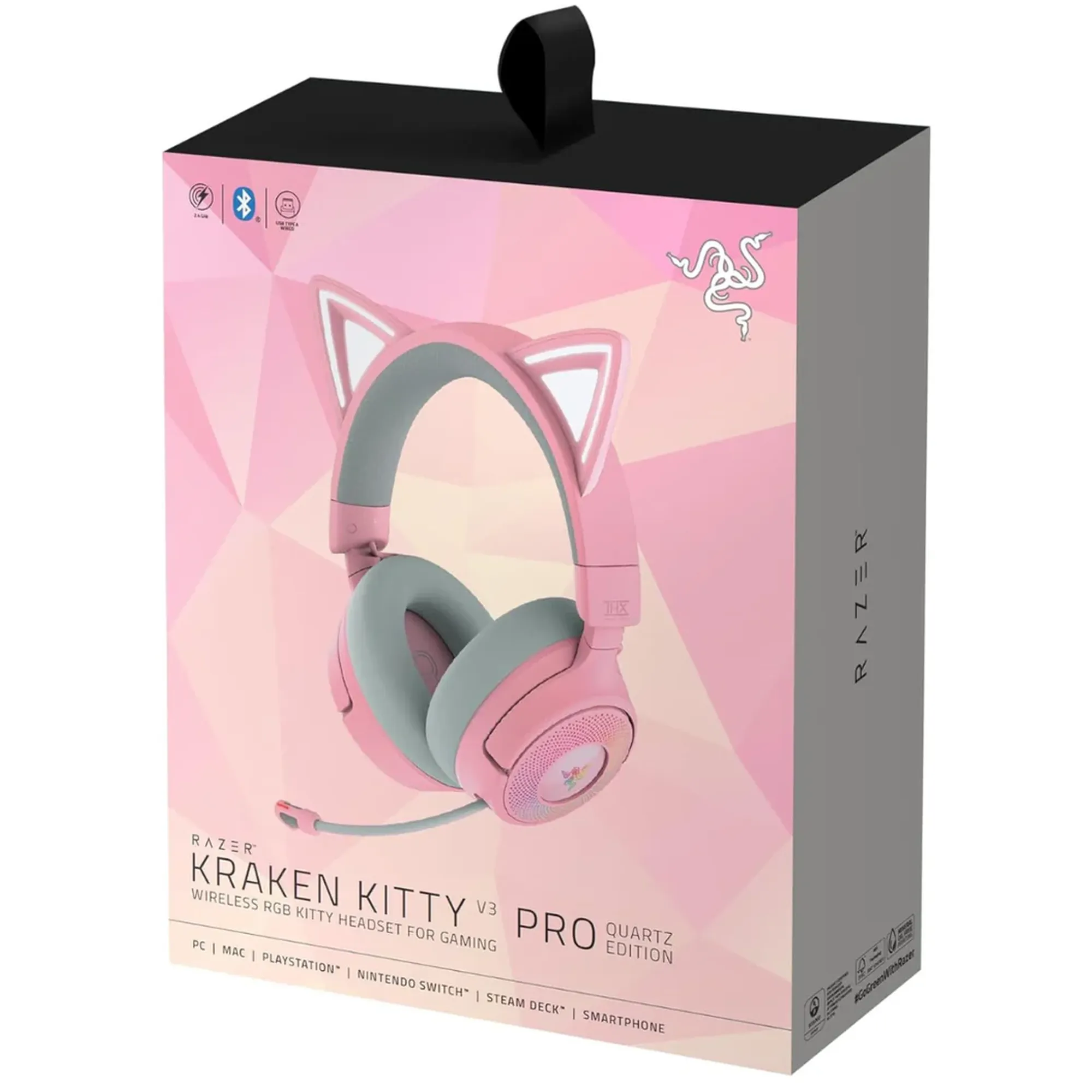 Купити Навушники Razer Kraken Kitty V3 Pro Quartz (RZ04-05170200-R3M1) - фото 5