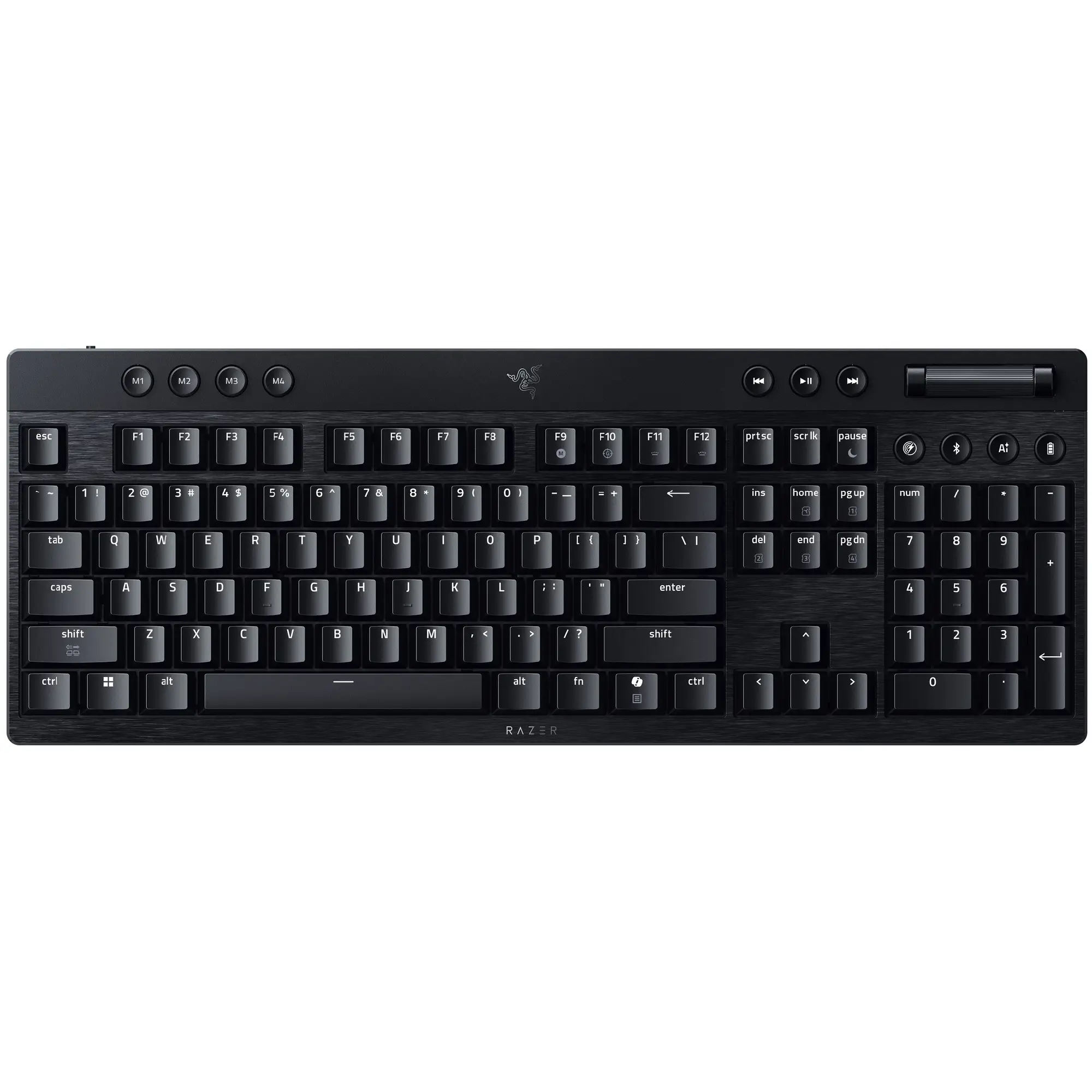 Купити Клавіатура Razer BlackWidow V4 Low-Profile Wireless/Bluetooth/USB Yellow switch UA Black (RZ03-05271 - фото 2
