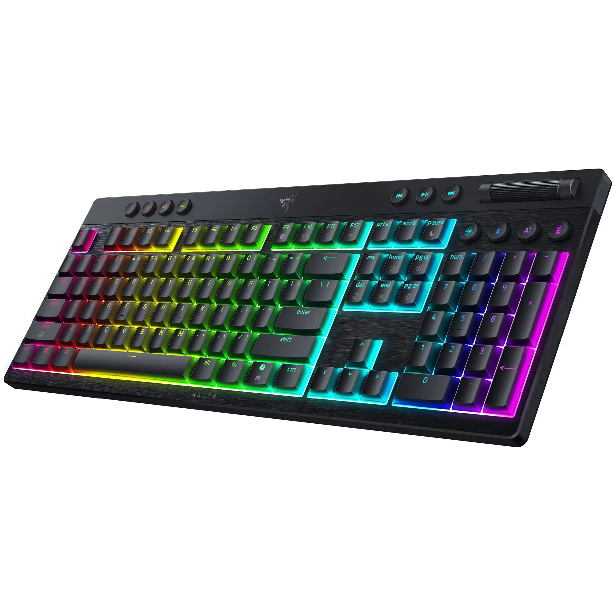 Купити Клавіатура Razer BlackWidow V4 Low-Profile Wireless/Bluetooth/USB Yellow switch UA Black (RZ03-05271 - фото 4