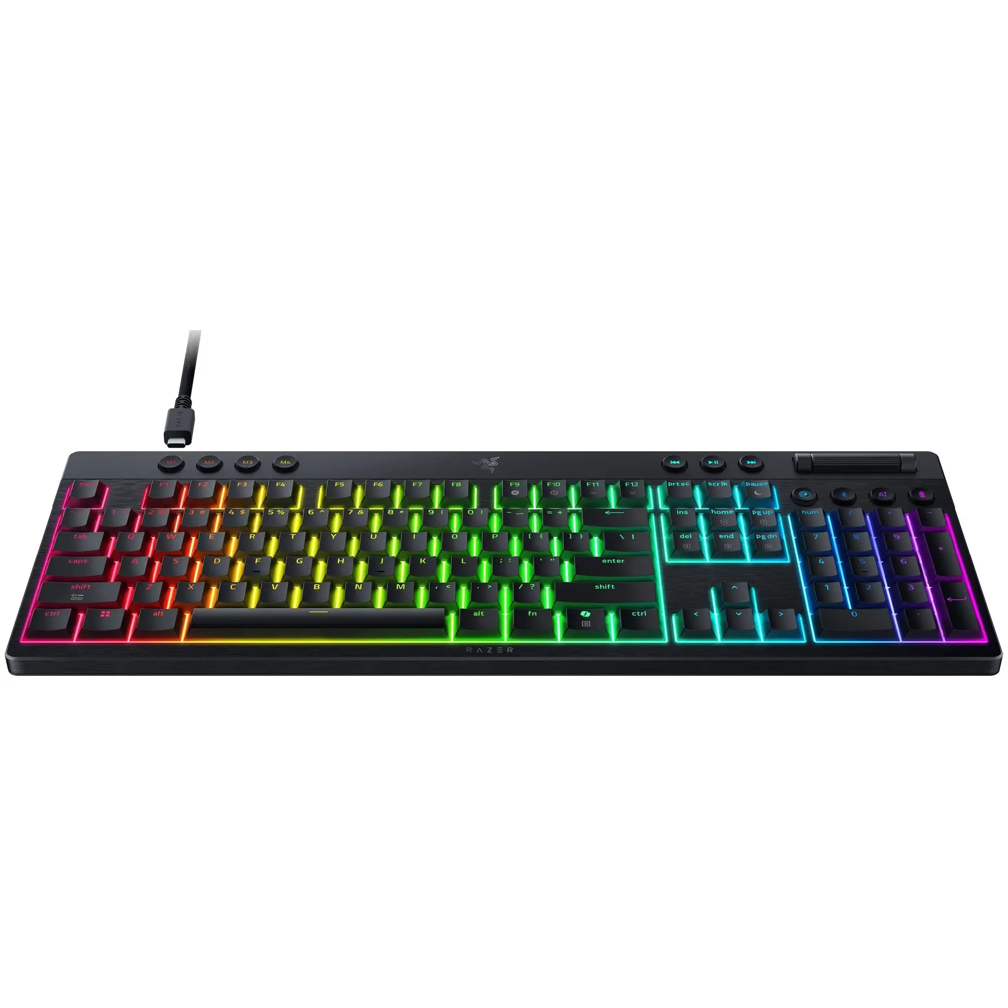 Купити Клавіатура Razer BlackWidow V4 Low-Profile Wireless/Bluetooth/USB Yellow switch UA Black (RZ03-05271 - фото 5