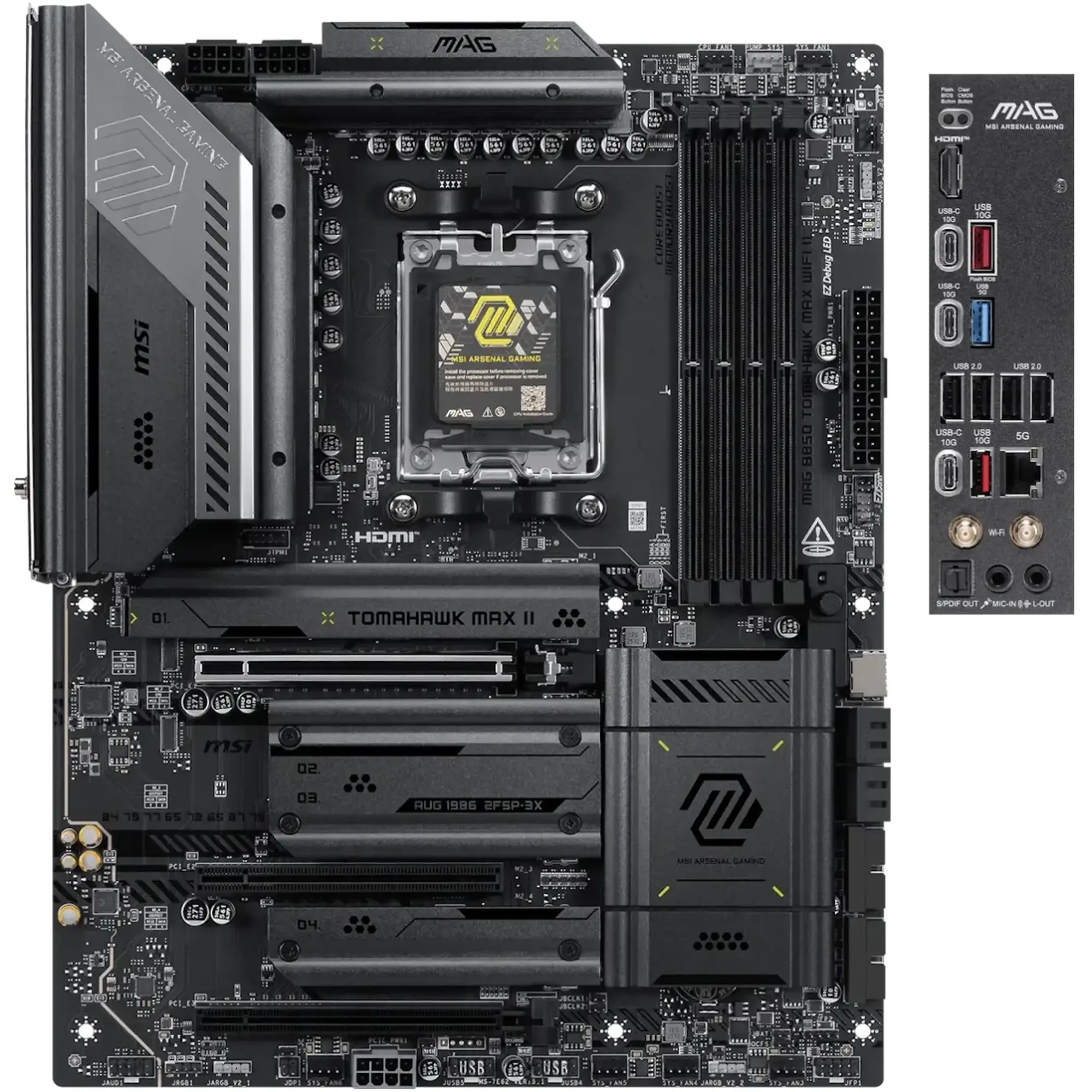 Купить Материнская плата MSI MAG B850 TOMAHAWK MAX WIFI II (sAM5, AMD B850, DDR5, ATX) - фото 3
