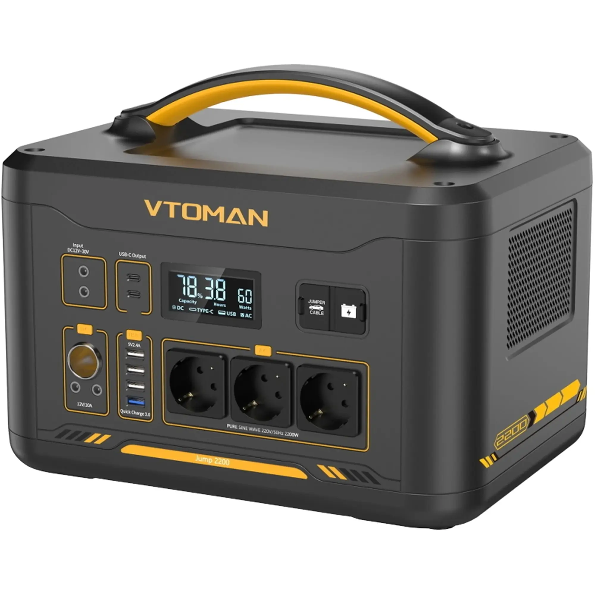 Купить Зарядная станция Vtoman Jump 2200 PB-29 2200W 1548Wh (Jump 2200) - фото 2