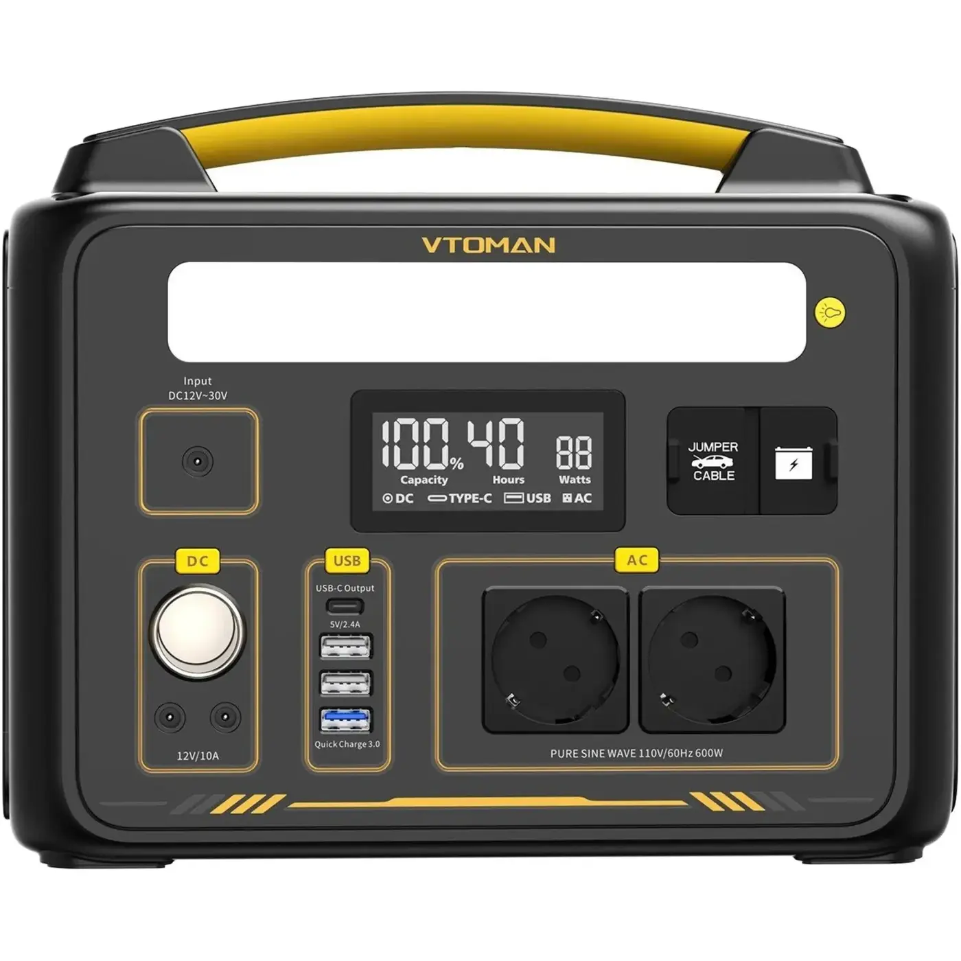 Купить Зарядная станция Vtoman Jump 600X PB-20 600W 299Wh (Jump 600X) - фото 1