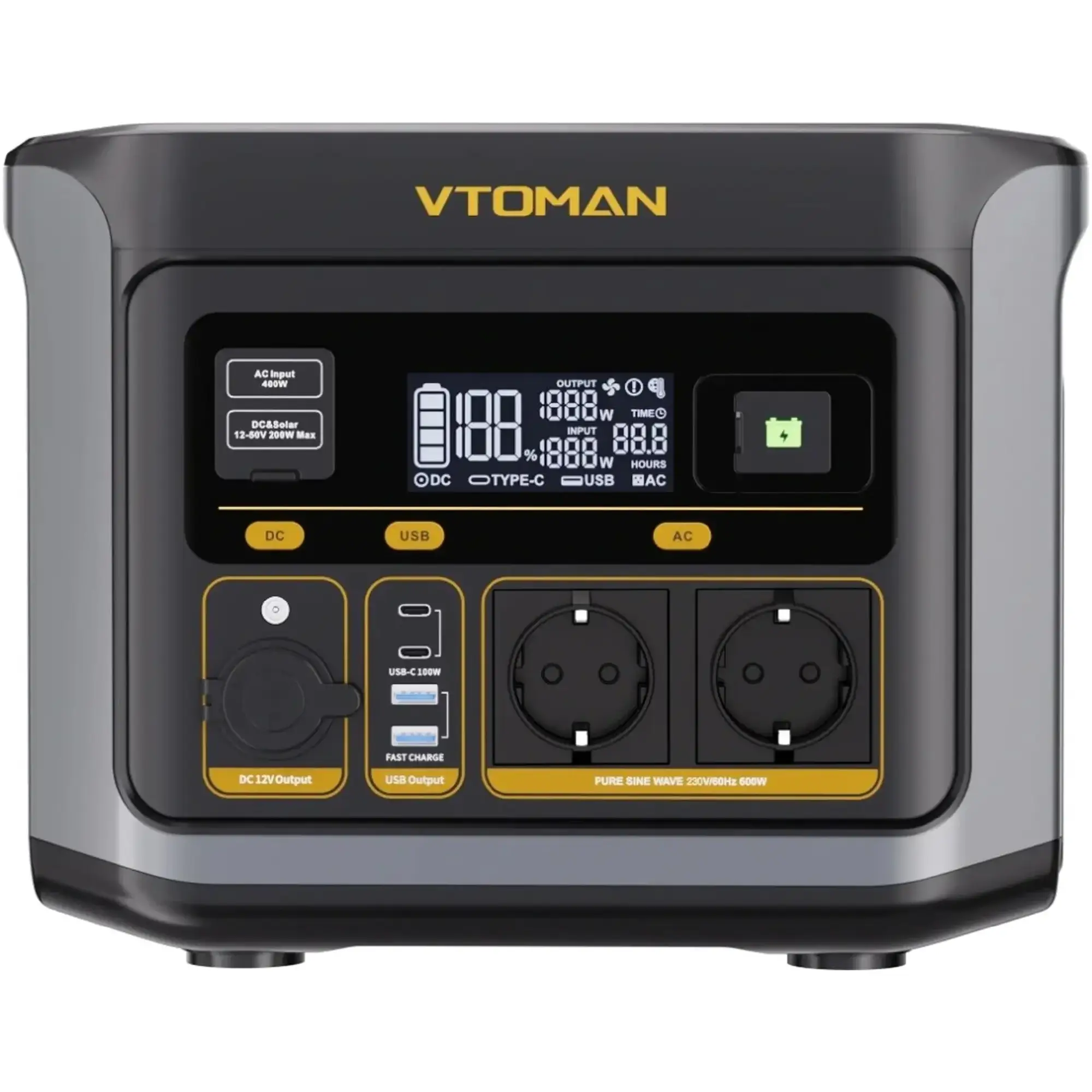 Купить Зарядная станция Vtoman FlashSpeed 600W 499Wh LiFePo4 (FlashSpeed 600) - фото 1