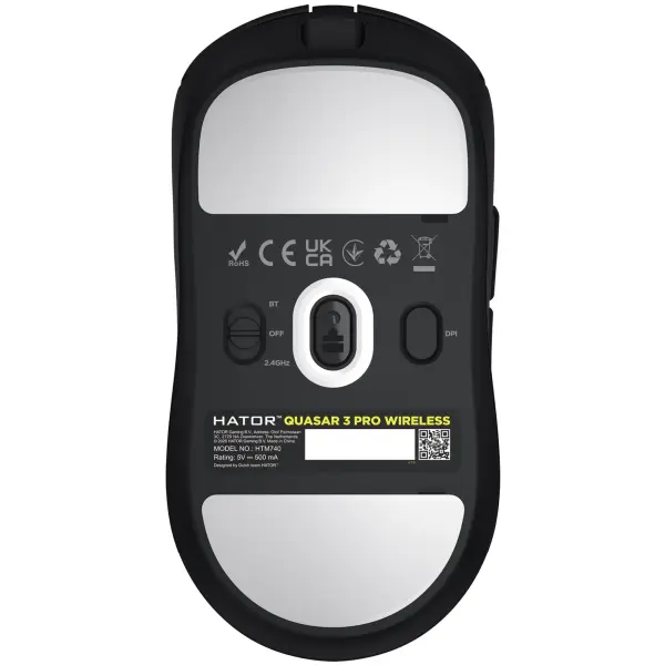 Купить Мышь HATOR Quasar 3 Pro Wireless Black (HTM740) - фото 5