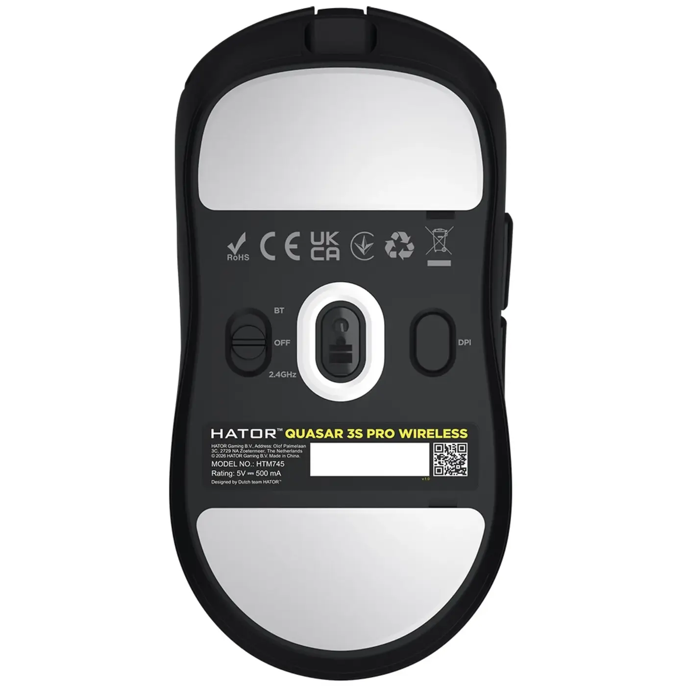 Купить Мышь HATOR Quasar 3S Pro Wireless Black (HTM745) - фото 5