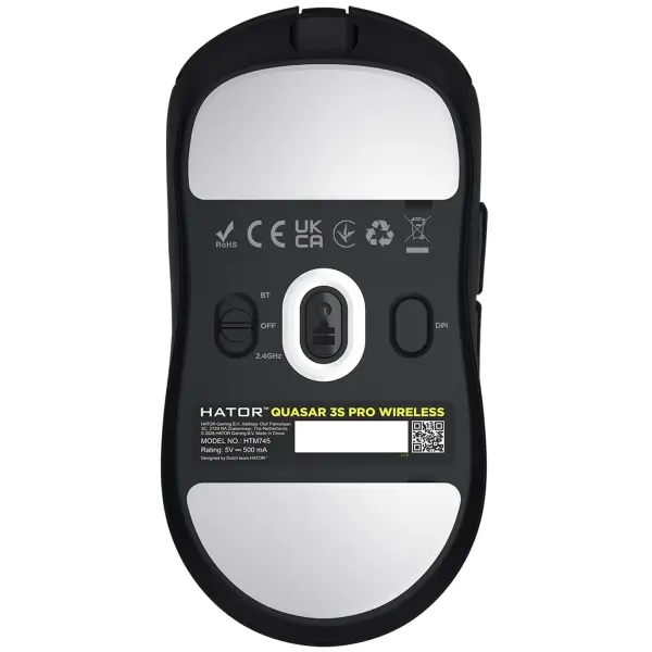 Купить Мышь HATOR Quasar 3S Pro Wireless Black (HTM745) - фото 5