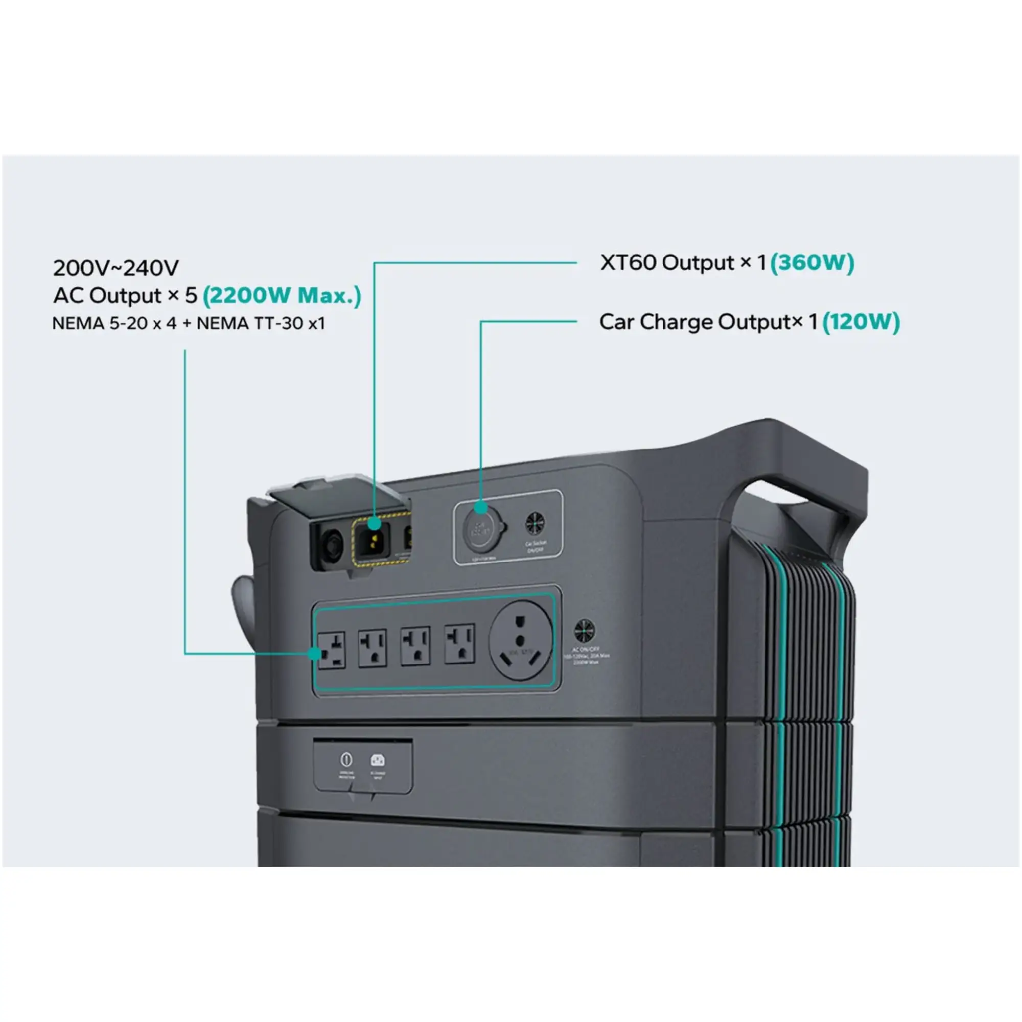 Купить Зарядная станция Marsriva HES20 2200W 2074Wh - фото 4