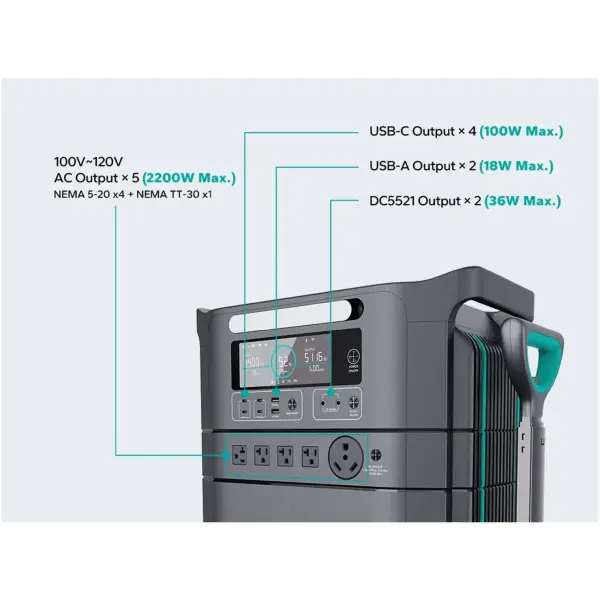Купить Зарядная станция Marsriva HES20 2200W 2074Wh - фото 5