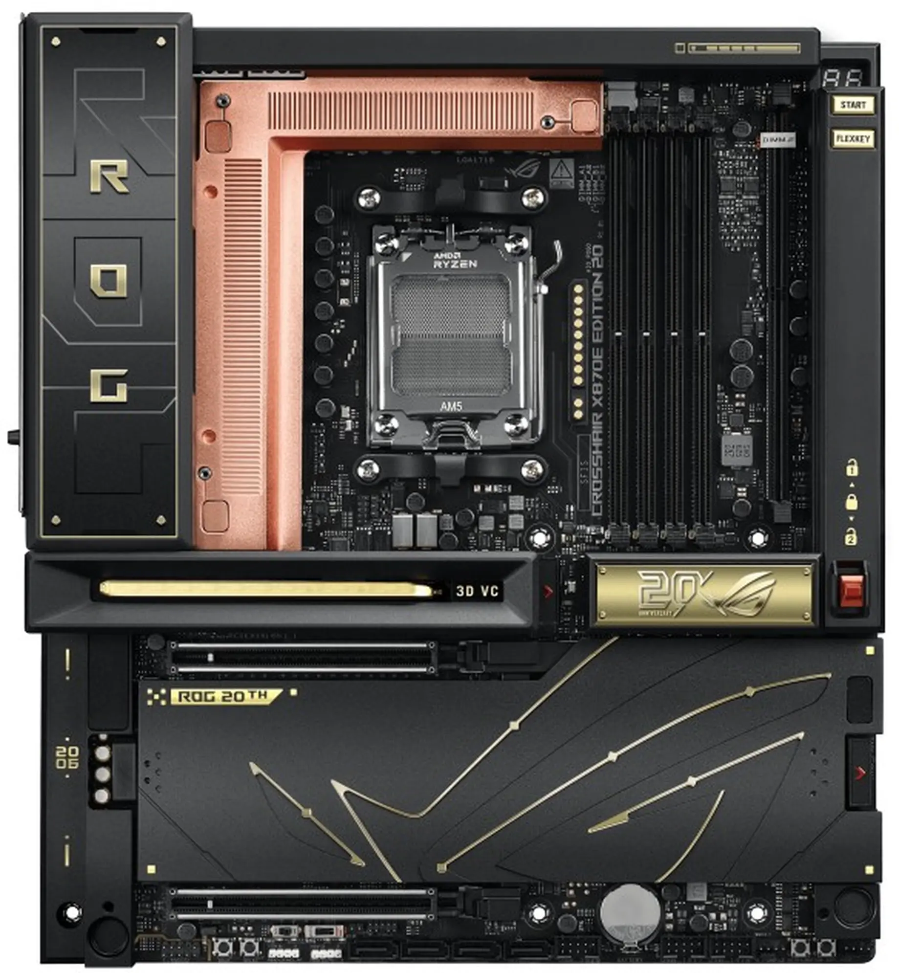 Купити Материнська плата ASUS ROG Crosshair X870E Edition 20 (sAM5, AMD X870E, DDR5, E-ATX) - фото 7