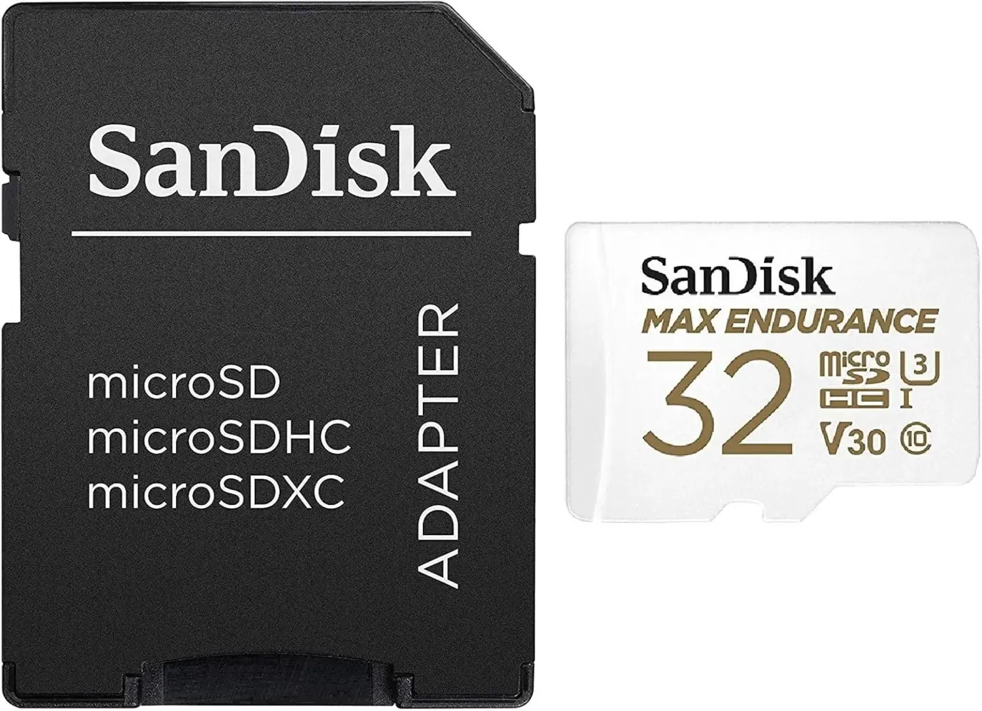 Купить Карта памяти SanDisk microSDHC 32GB Max Endurance Class 10 UHS-I U3 V30 с SD-адаптером (SDSQQVR-032G-GN6IA) - фото 2