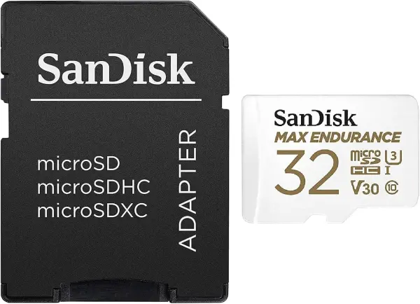 Купить Карта памяти SanDisk microSDHC 32GB Max Endurance Class 10 UHS-I U3 V30 с SD-адаптером (SDSQQVR-032G-GN6IA) - фото 2