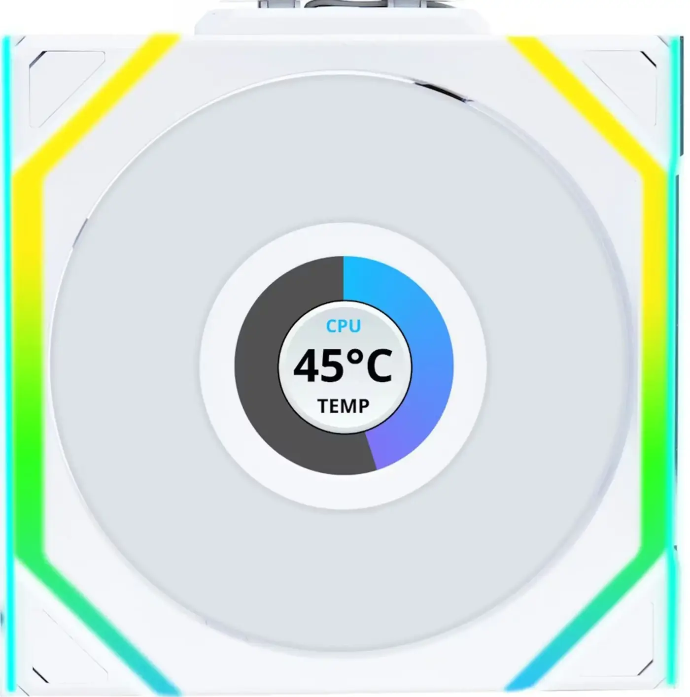 Купити Вентилятор Lian Li Uni Fan SL Wireless LCD 120 Reverse Blade White 3-Pack. (G99.12RSLLCD1W3W.00) - фото 3