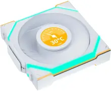 Купити Вентилятор Lian Li Uni Fan SL Wireless LCD 120 Reverse Blade White 3-Pack. (G99.12RSLLCD1W3W.00) - фото 4
