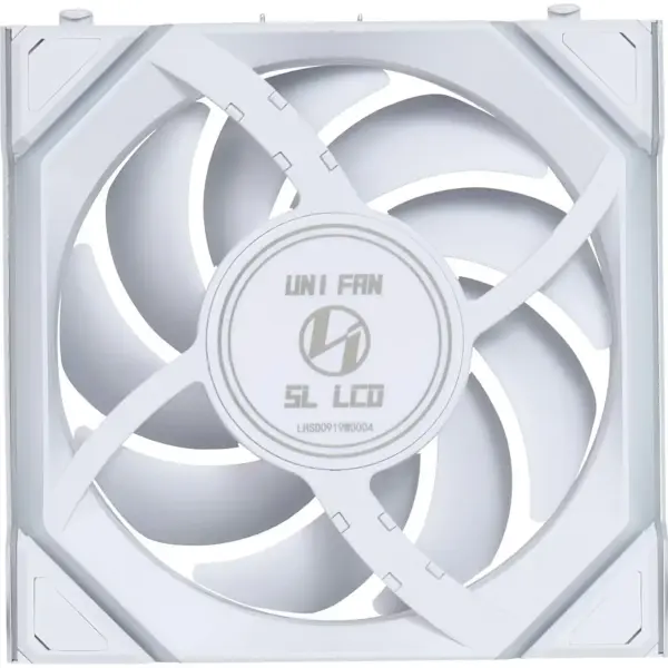 Купити Вентилятор Lian Li Uni Fan SL Wireless LCD 120 Reverse Blade White 3-Pack. (G99.12RSLLCD1W3W.00) - фото 5