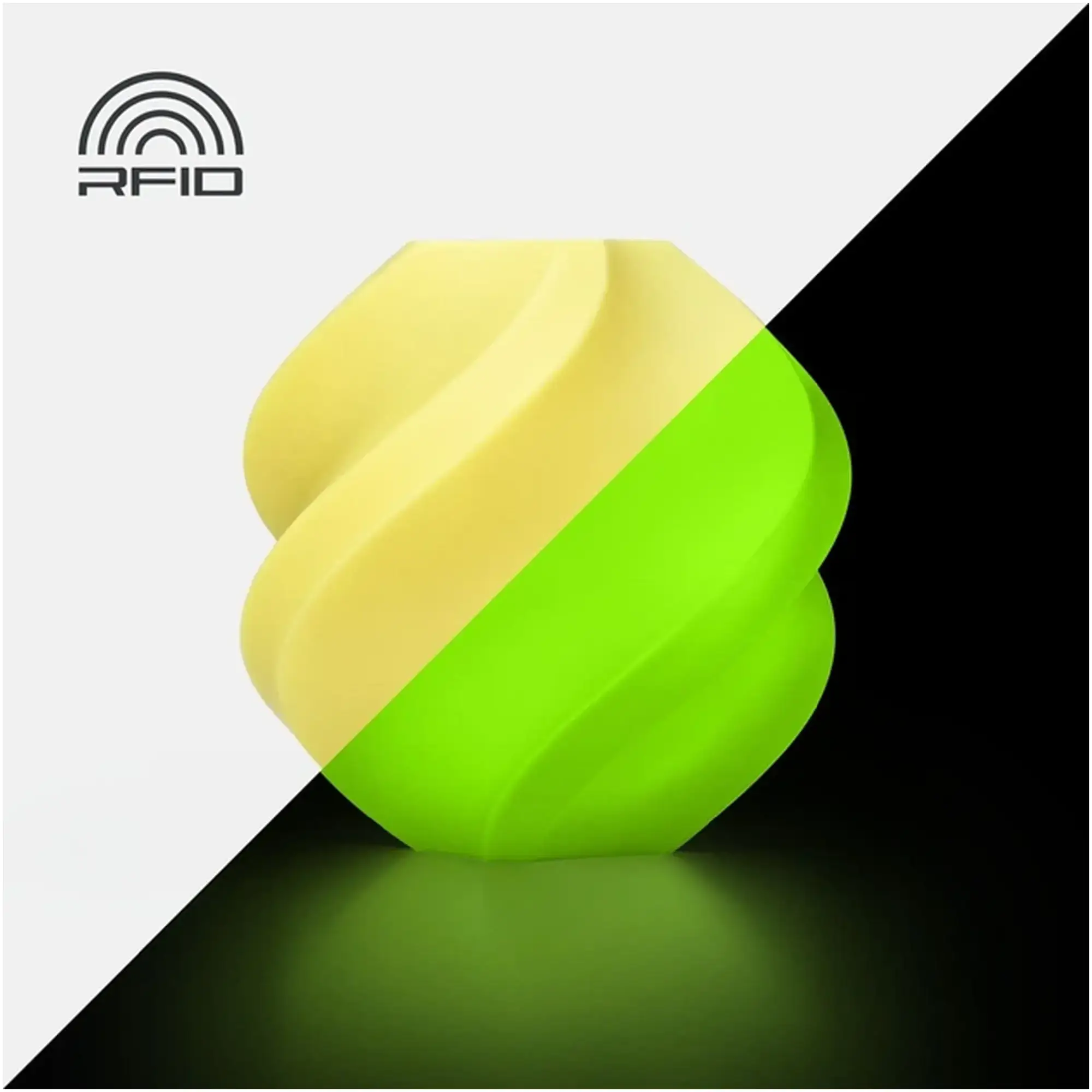Купить PLA Glow Filament (пластик) для 3D принтера Bambu Lab 1кг, 1.75мм, жёлтый (A12-Y0-1.75-1000-SPL) - фото 2