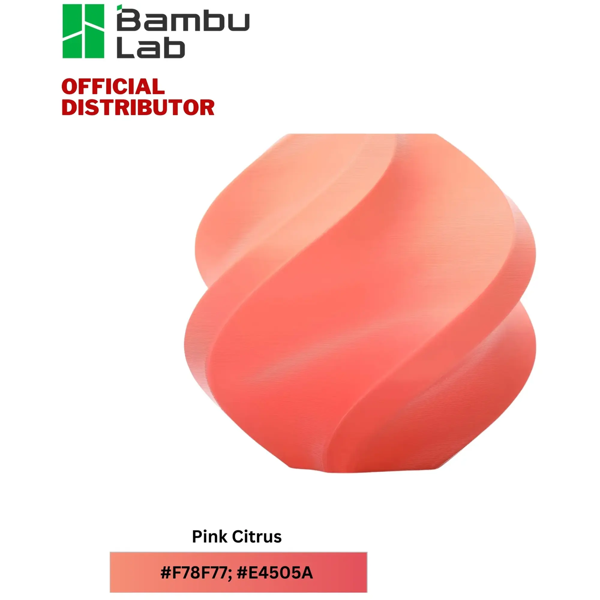 Купить PLA Basic Filament (пластик) для 3D принтера Bambu Lab 1кг, 1.75мм, розовый цитрус (A00-M3-1.75-1000-SPL) - фото 2