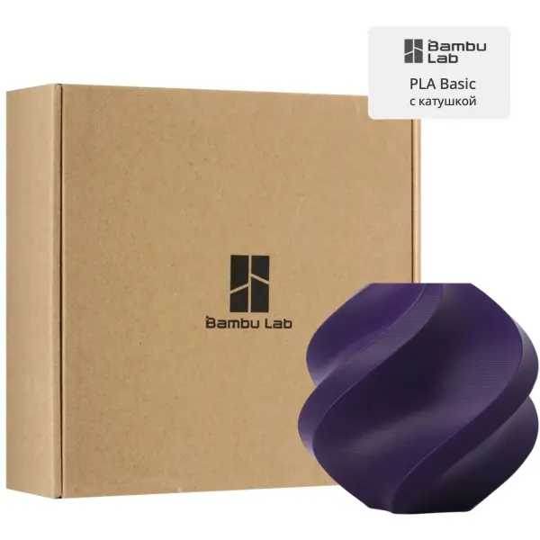Купить PLA Basic Filament (пластик) для 3D принтера Bambu Lab 1кг, 1.75мм, индигово-пурпурный (A00-P2-1.75-1000-SPL) - фото 2