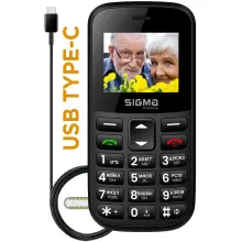 Купити Мобільний телефон Sigma Comfort 50 Easy Type-C Black (4827798585214) - фото 5