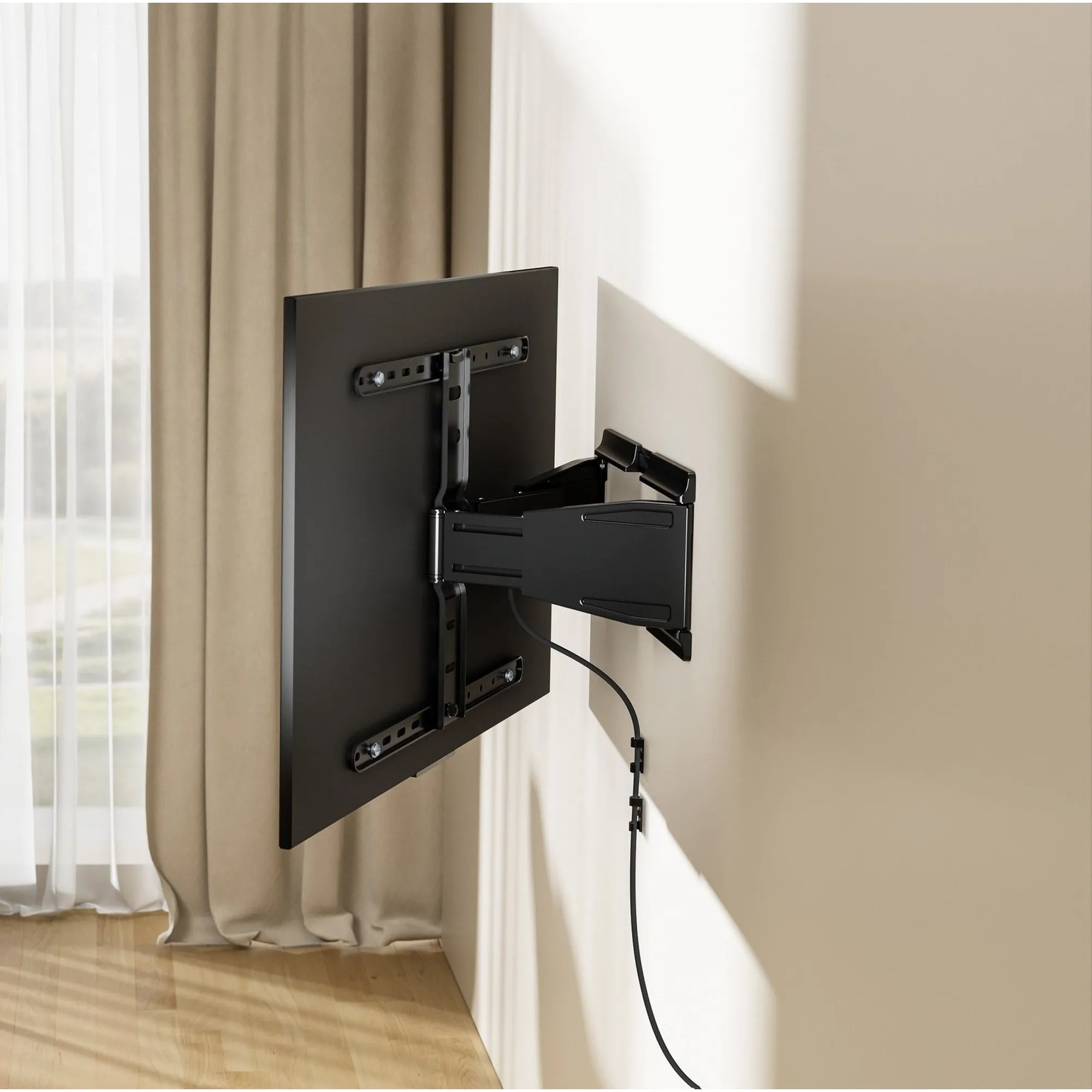 Купить Кронштейн для телевизора Gembird WM-90ST-02 43"-90" наклонно-поворотный - фото 7