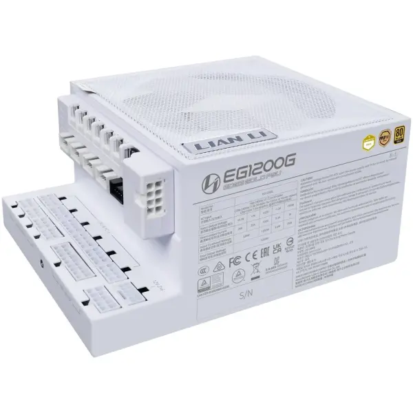 Купити Блок живлення Lian Li Edge Gold 1200W White with Hub (G9P.EG1200G.WH00.EU) - фото 9