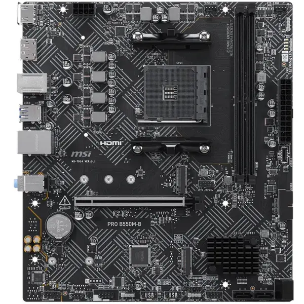 Купить Материнская плата MSI PRO B550M-B (sAM4, AMD B550, DDR4, mATX) - фото 2