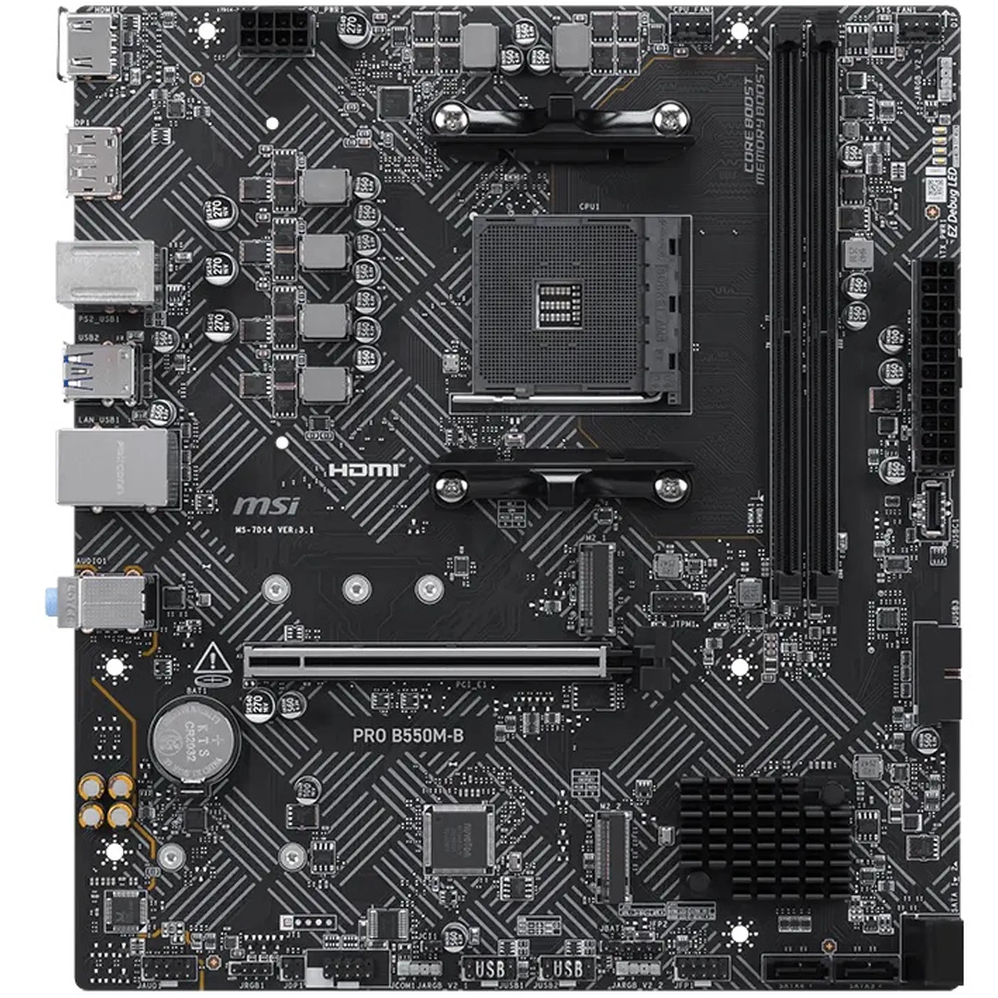 Купить Материнская плата MSI PRO B550M-B (sAM4, AMD B550, DDR4, mATX) - фото 2