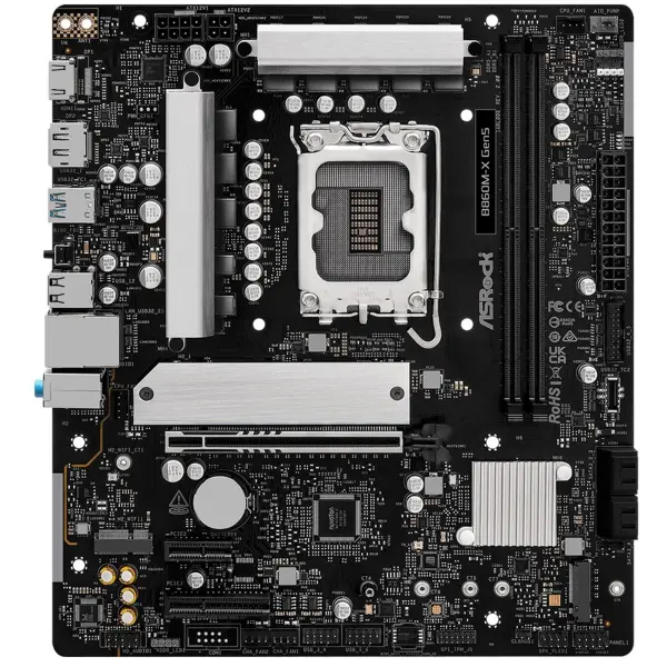 Купити Материнська плата ASRock B860M-X Gen5 (s1851, Intel B860, DDR5, mATX) - фото 3
