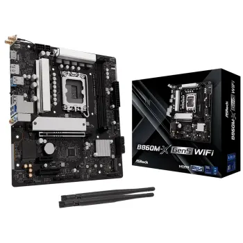 Купити Материнська плата ASRock B860M-X Gen5 WiFi (s1851, Intel B860, DDR5, mATX) - фото 1