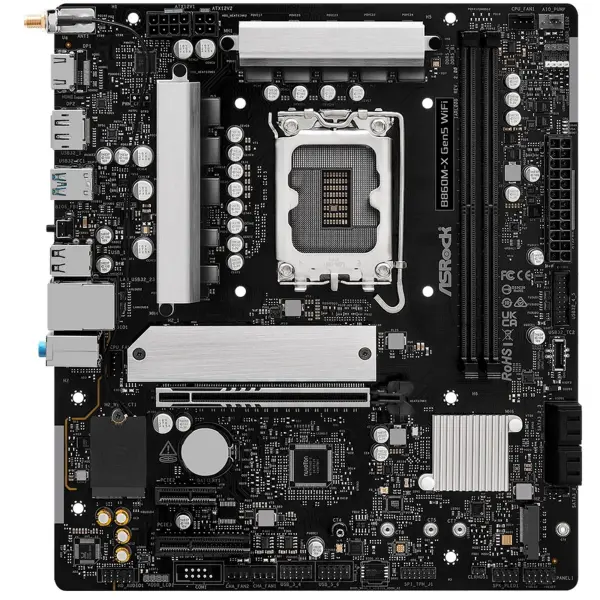 Купити Материнська плата ASRock B860M-X Gen5 WiFi (s1851, Intel B860, DDR5, mATX) - фото 3