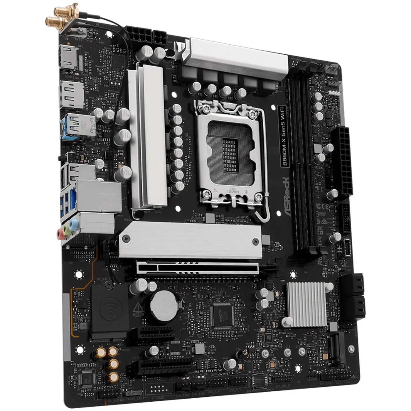 Купити Материнська плата ASRock B860M-X Gen5 WiFi (s1851, Intel B860, DDR5, mATX) - фото 4