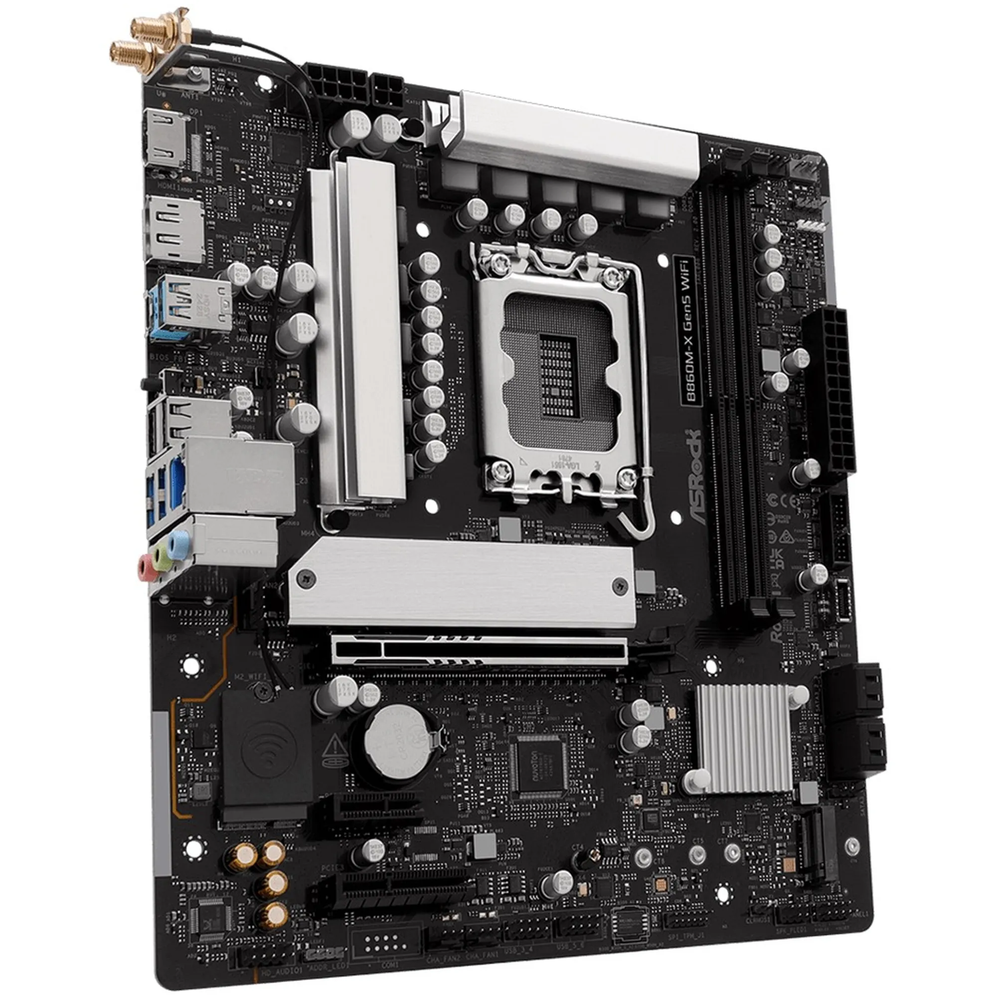 Купити Материнська плата ASRock B860M-X Gen5 WiFi (s1851, Intel B860, DDR5, mATX) - фото 4