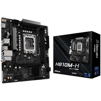 Купити Материнська плата ASRock H810M-H (s1851, Intel H810, DDR5, mATX) - фото 1