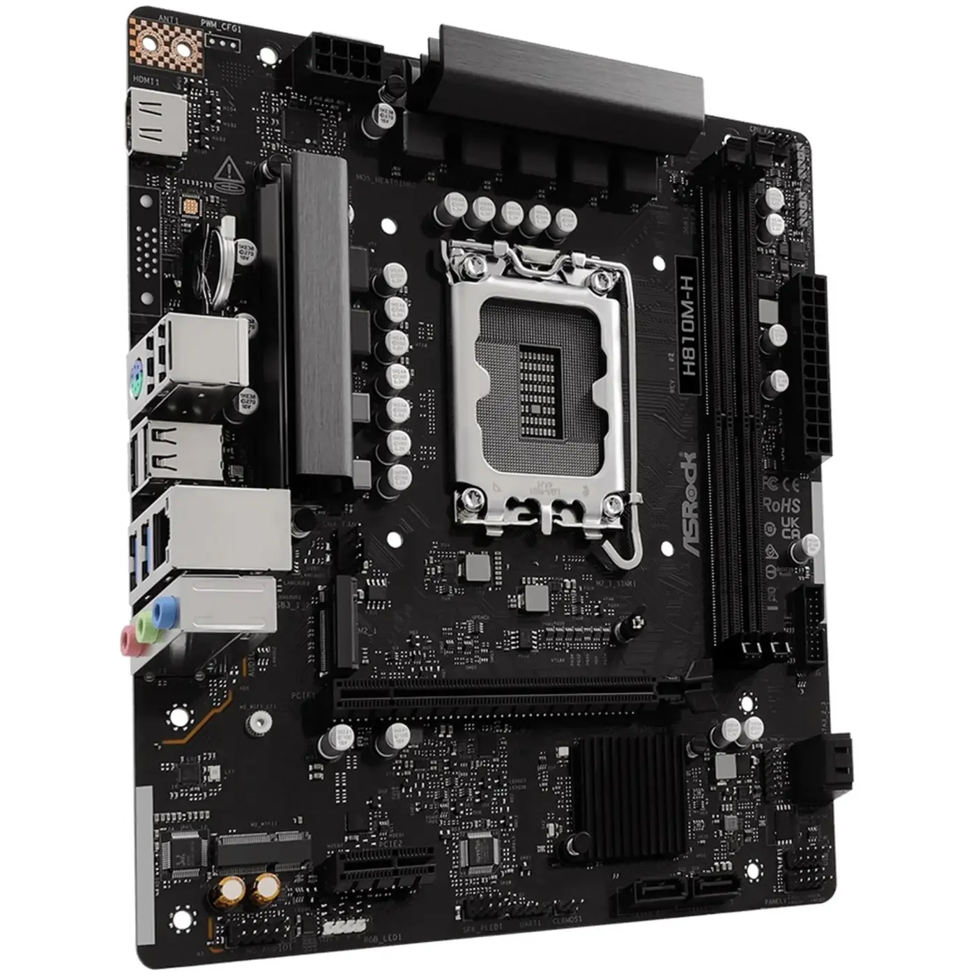 Купити Материнська плата ASRock H810M-H (s1851, Intel H810, DDR5, mATX) - фото 3