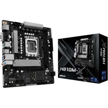 Купити Материнська плата ASRock H810M-X (s1851, Intel H810, DDR5, mATX) - фото 1
