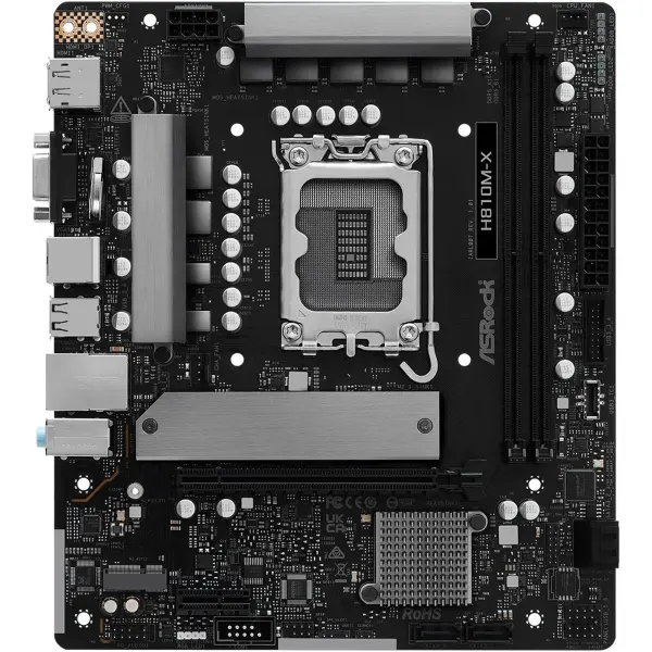 Купити Материнська плата ASRock H810M-X (s1851, Intel H810, DDR5, mATX) - фото 2