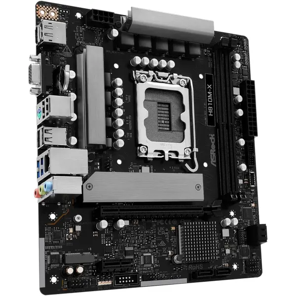 Купити Материнська плата ASRock H810M-X (s1851, Intel H810, DDR5, mATX) - фото 3