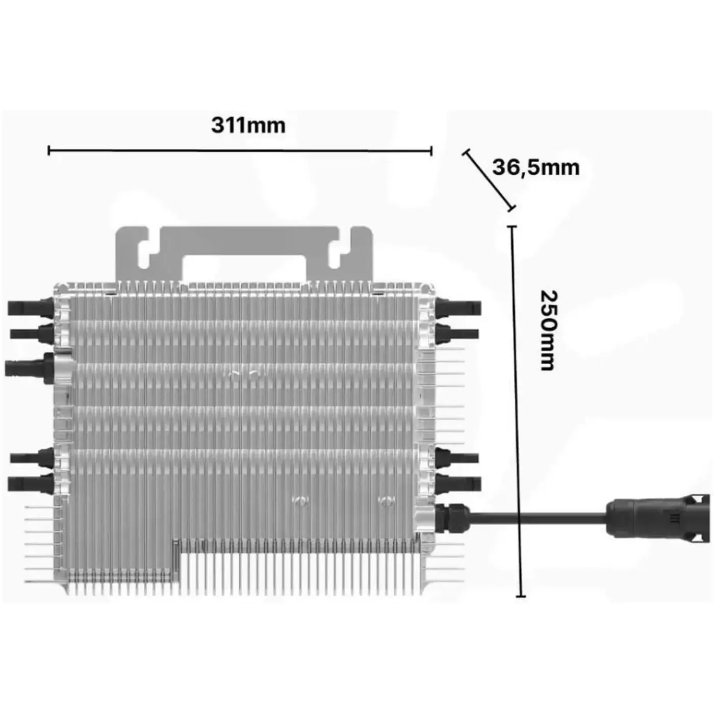 Купити Мережевий мікроінвертор DEYE SUN-M200G4-EU-Q0 2200W 4 MPPT Wi-Fi 220V 1-Ph (SUN-M200G4-EU-Q0) - фото 3